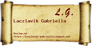 Laczlavik Gabriella névjegykártya